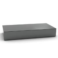 Long Mirrored Coffee Table - Smoked