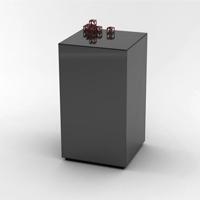 Mirrored Side Table - Smoked