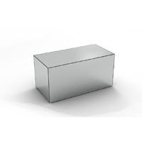 Venetian Cube Mirrored Coffee Table Med